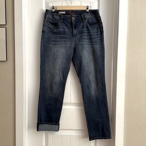 Women’s Kut from the Kloth Carrie Roll Cuff Boyfriend Jeans Size 12
